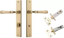 Verona Lever - Rectangular Privacy Set - PB