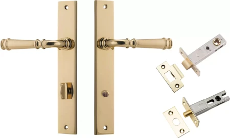 Verona Lever - Rectangular Privacy Set - PB