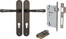 Verona Lever - Oval Entrance Set - Key / Key - SB