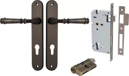Verona Lever - Oval Entrance Set - Key / Key - SB