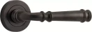 Verona Lever - Round Rose Handle Set - SB
