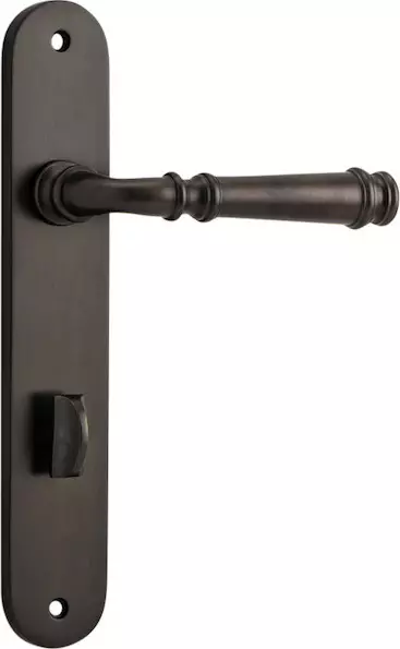 Verona Lever - Oval Privacy Handles - SB