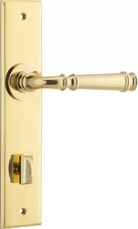 Verona Lever - Chamfered Privacy Handles - PB
