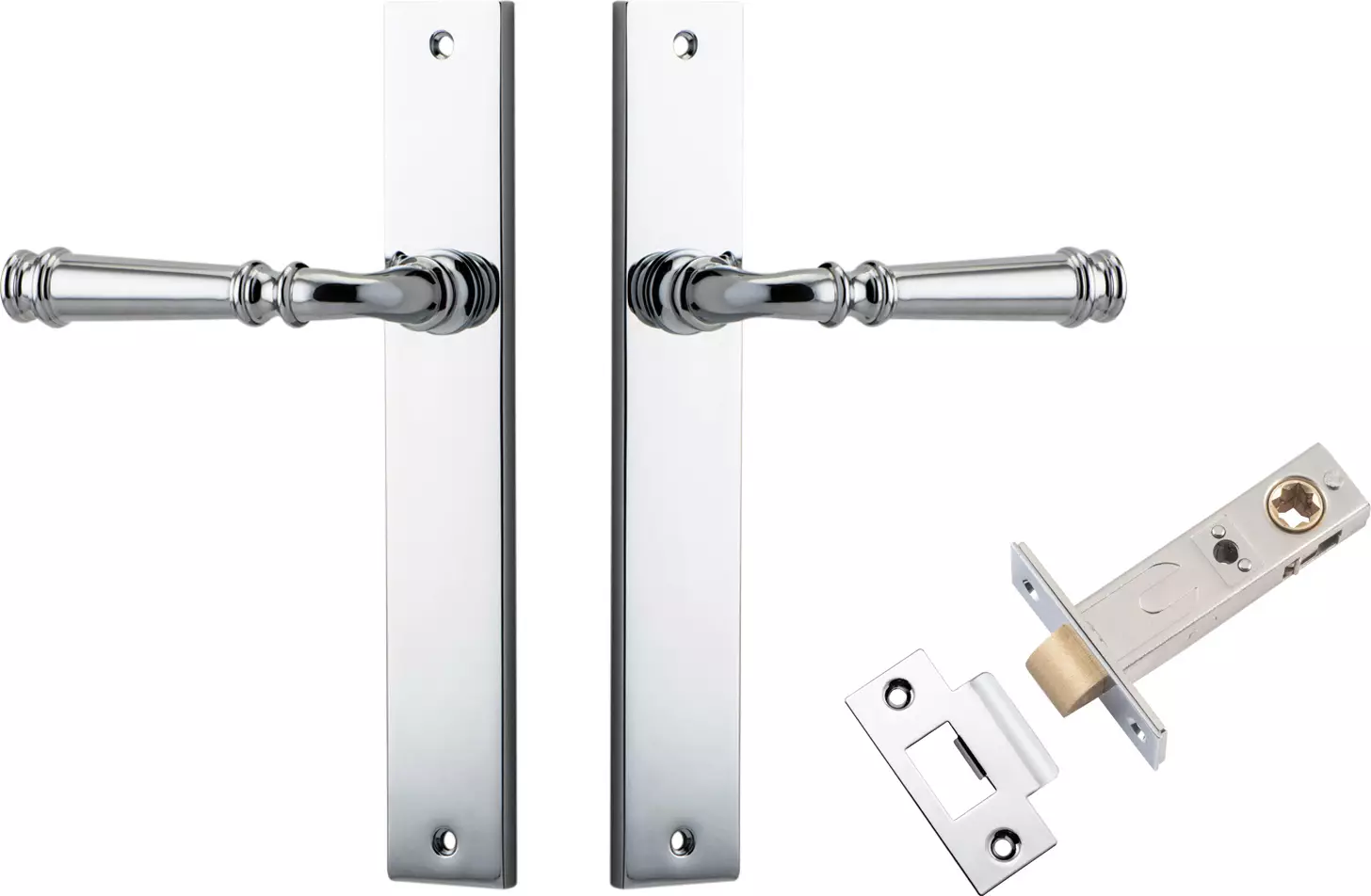 Verona Lever - Rectangular Passage Set - CP