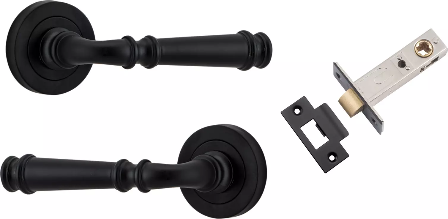 Verona Lever - Round Rose Passage Set - MB