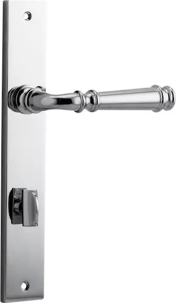 Verona Lever - Rectangular Privacy Handles - CP
