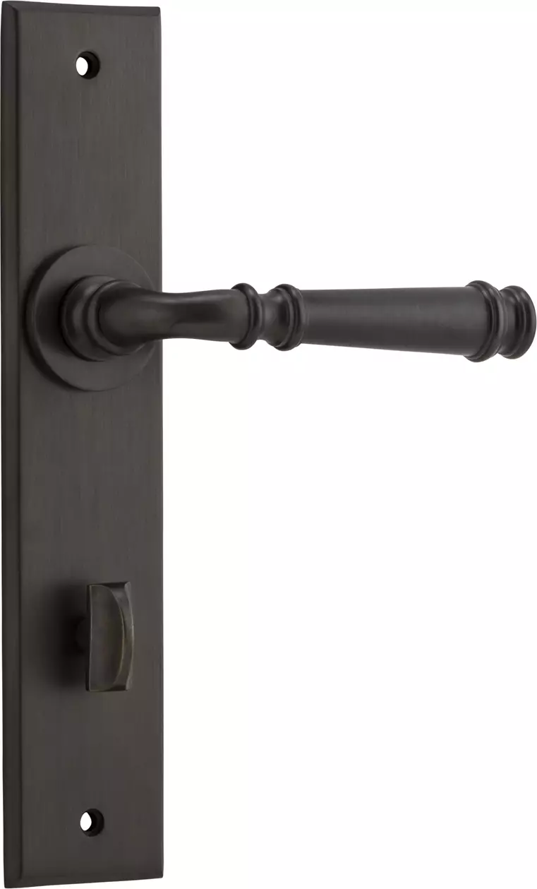 Verona Lever - Chamfered Privacy Handles - SB
