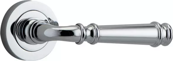 Verona Lever - Round Rose Handle Set - CP