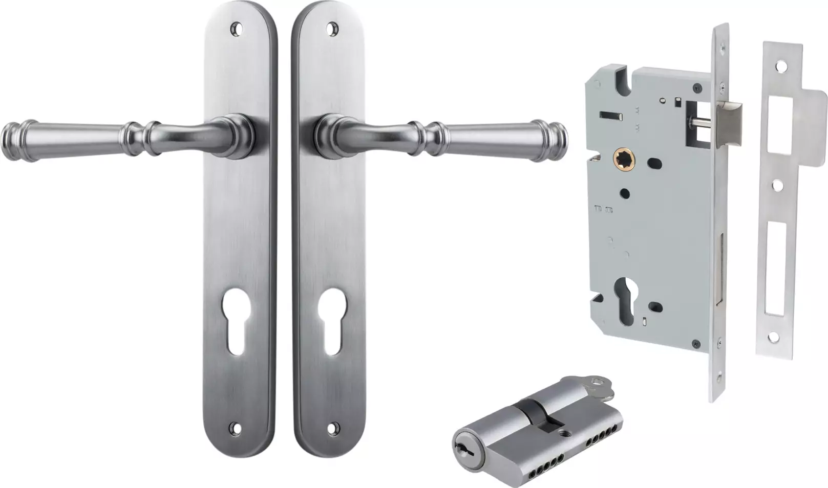 Verona Lever - Oval Entrance Set - Key / Key - SC