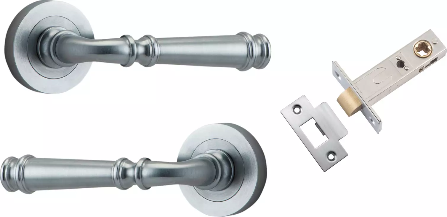 Verona Lever - Round Rose Passage Set - SC