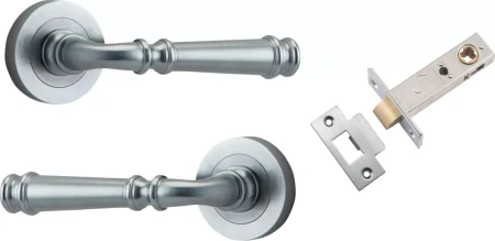 Verona Lever - Round Rose Passage Set - SC