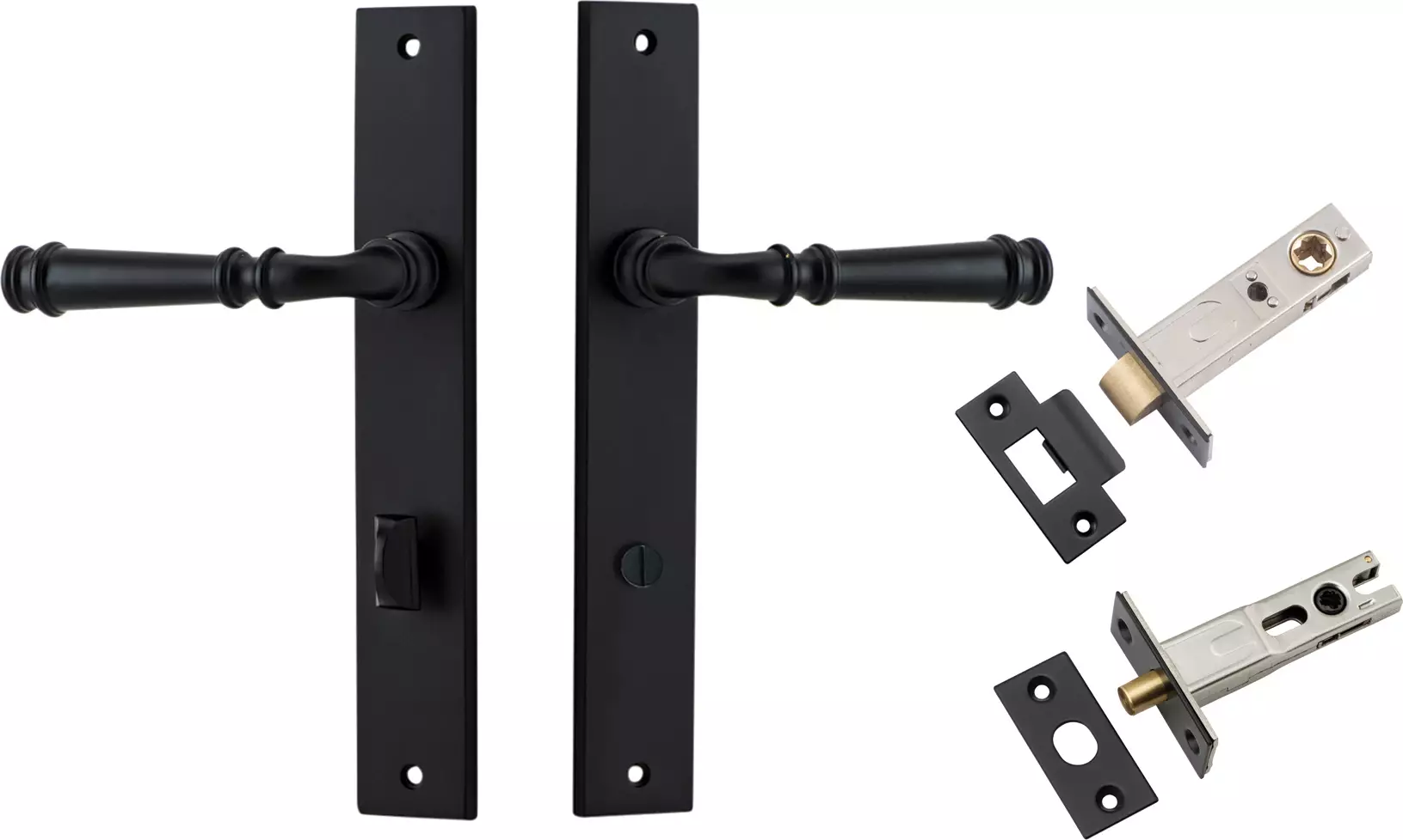 Verona Lever - Rectangular Privacy Set - MB