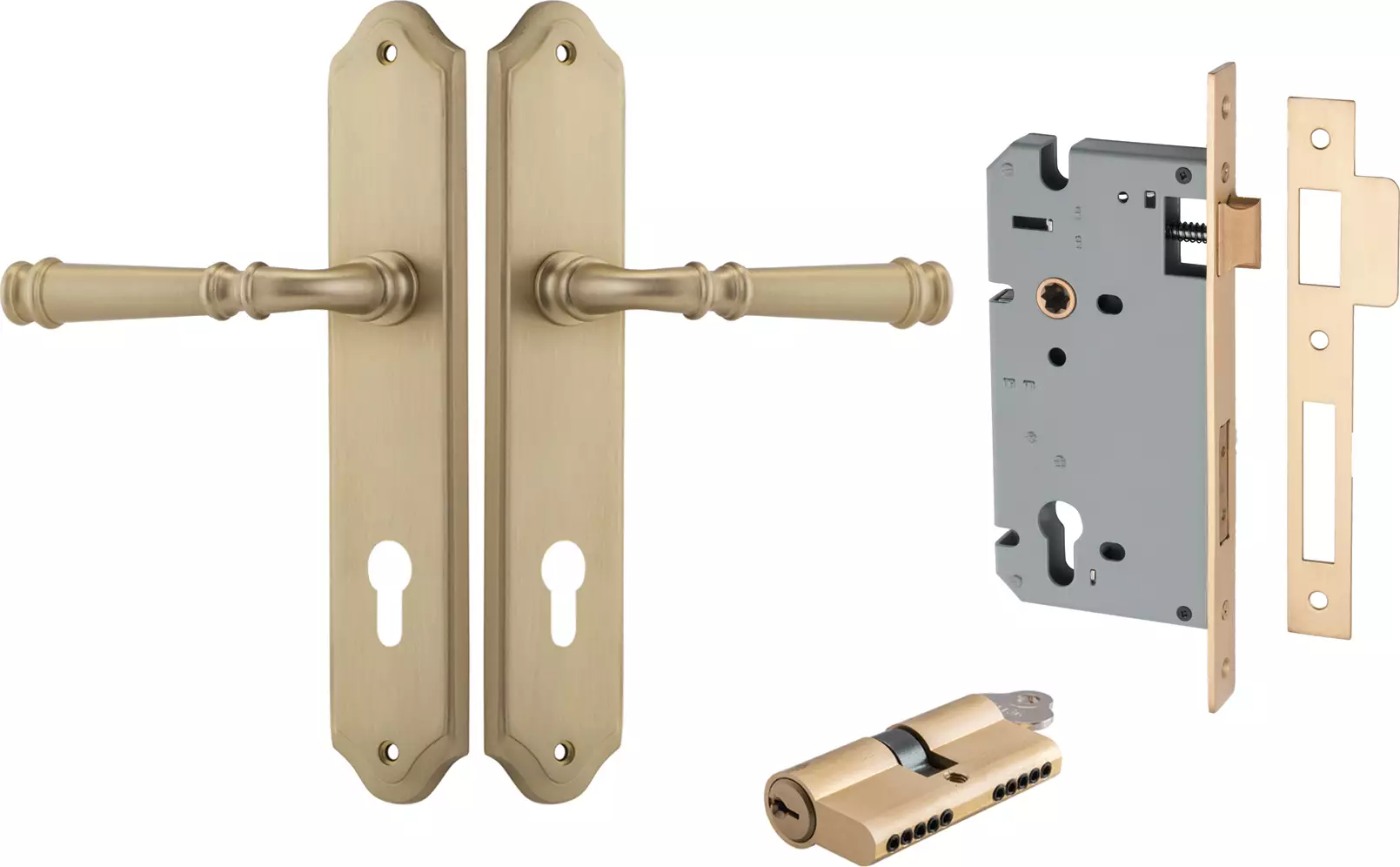 Verona Lever - Shouldered Entrance Set - Key / Key - BB