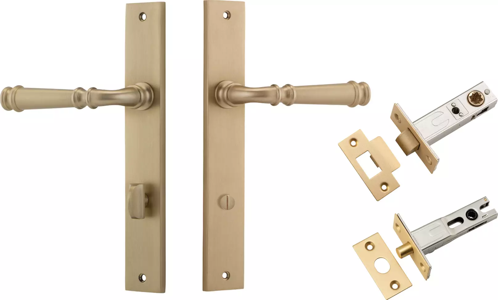 Verona Lever - Rectangular Privacy Set - BB