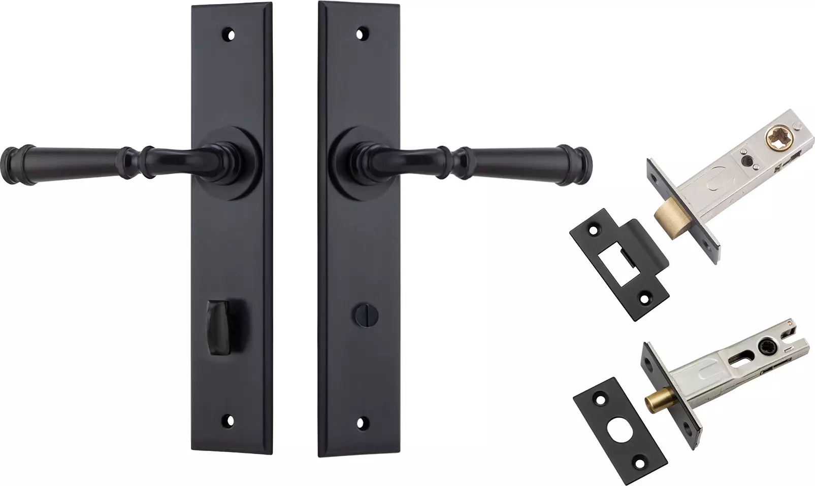 Verona Lever - Chamfered Privacy Set - MB