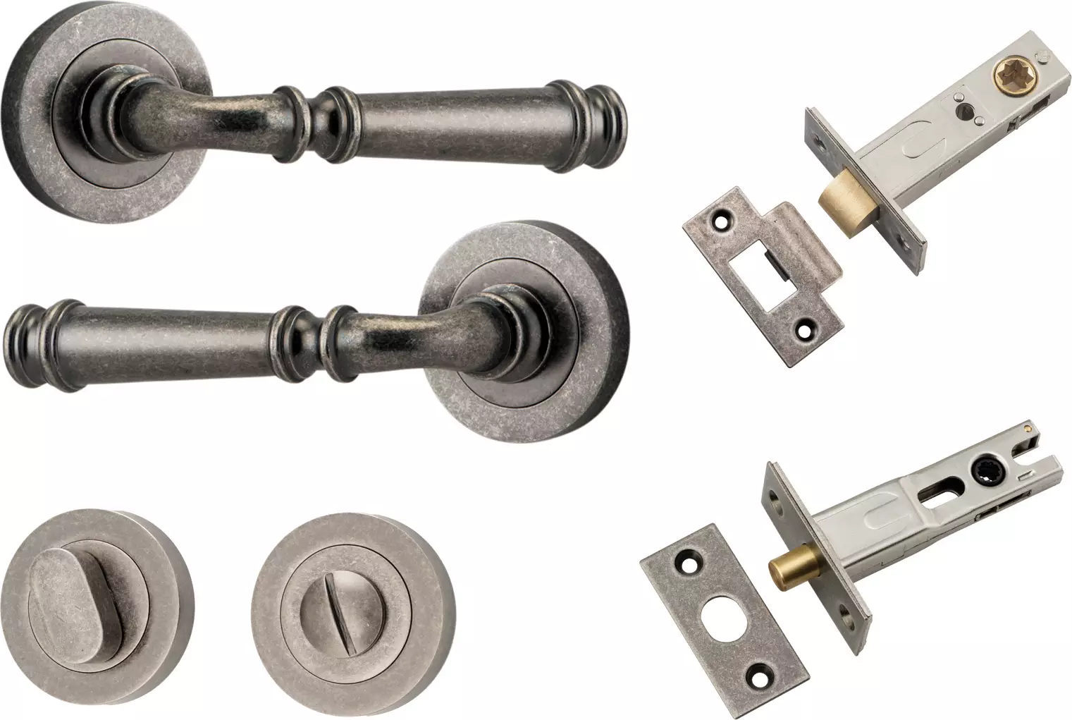 Verona Lever - Round Rose Privacy Set - DN