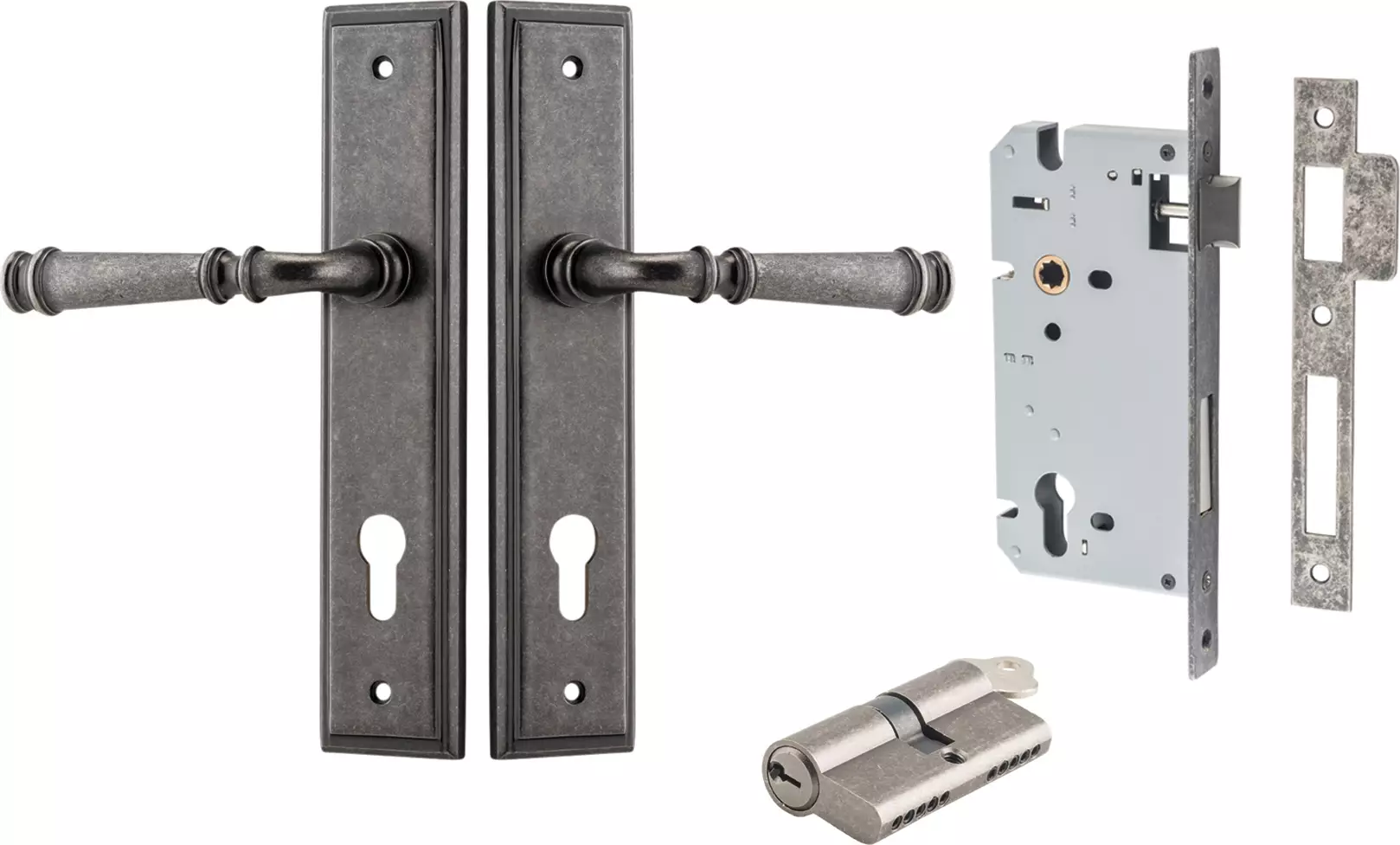 Verona Lever - Stepped Entrance Set - Key / Key - DN