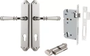 Verona Lever - Shouldered Entrance Set - Key / Turn - PN