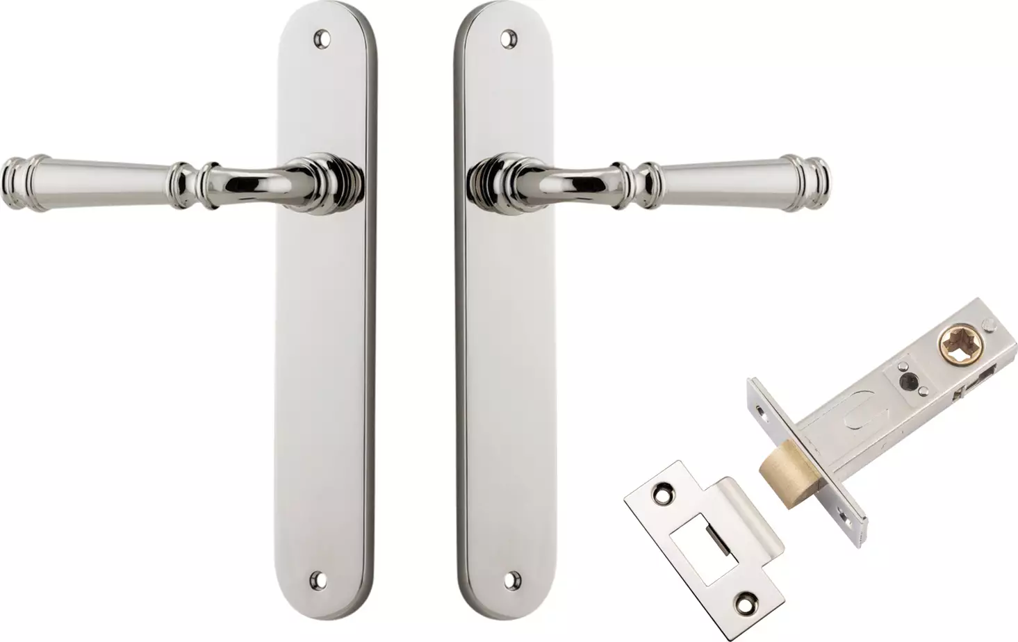 Verona Lever - Oval Passage Set - PN