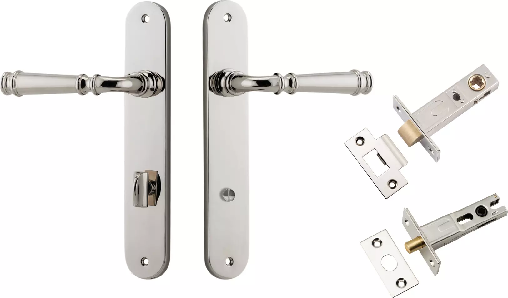Verona Lever - Oval Privacy Set - PN