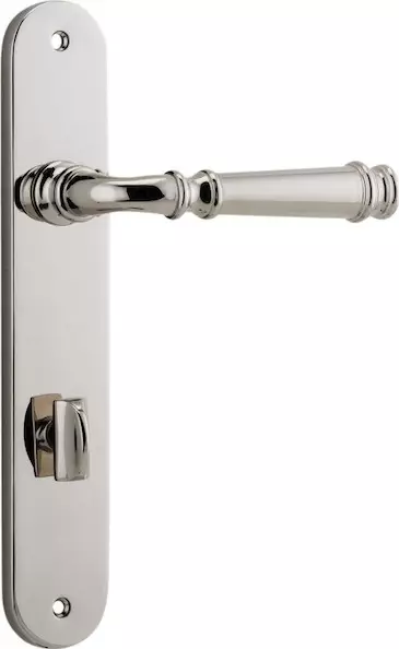 Verona Lever - Oval Privacy Handles - PN