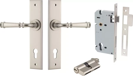 Verona Lever - Chamfered Entrance Set - Key / Key - SN