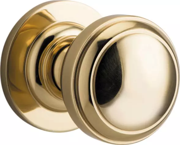 Paddington Knob - Round Rose Handle Set - PB