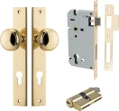 Paddington Knob - Rectangular Entrance Set - Key / Key - PB