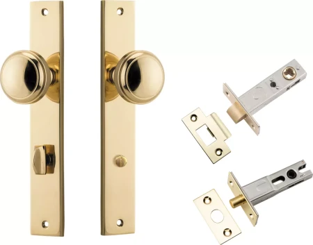 Paddington Knob - Rectangular Privacy Set - PB