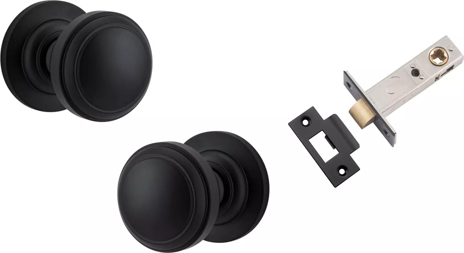 Paddington Knob - Round Rose Passage Set - MB