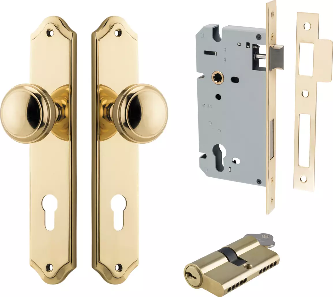 Paddington Knob - Shouldered Entrance Set - Key / Key - PB