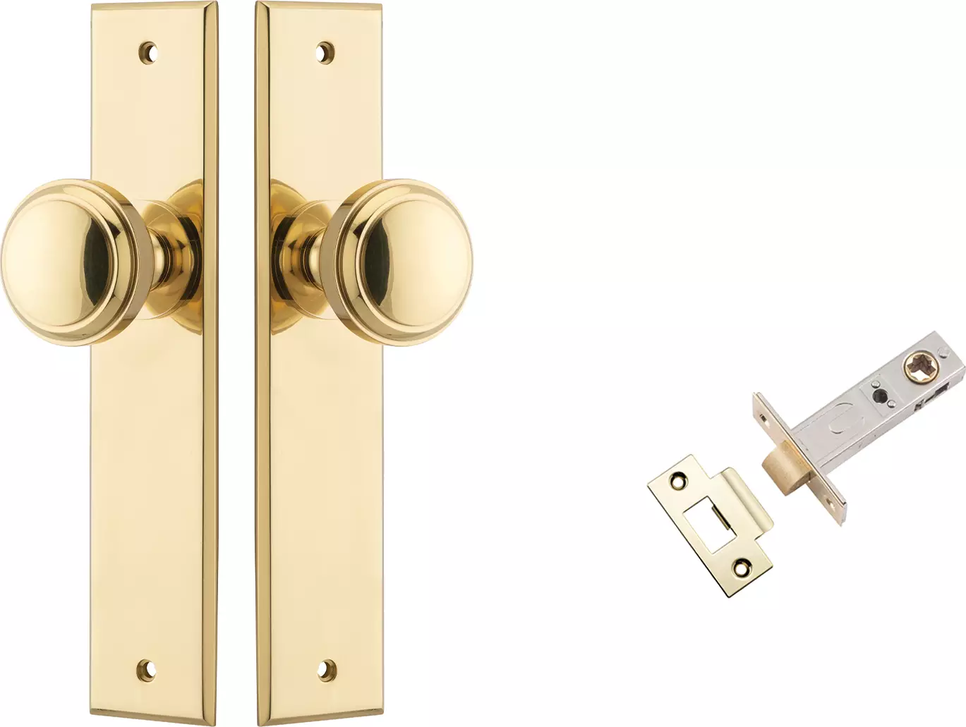 Paddington Knob - Chamfered Passage Set - PB