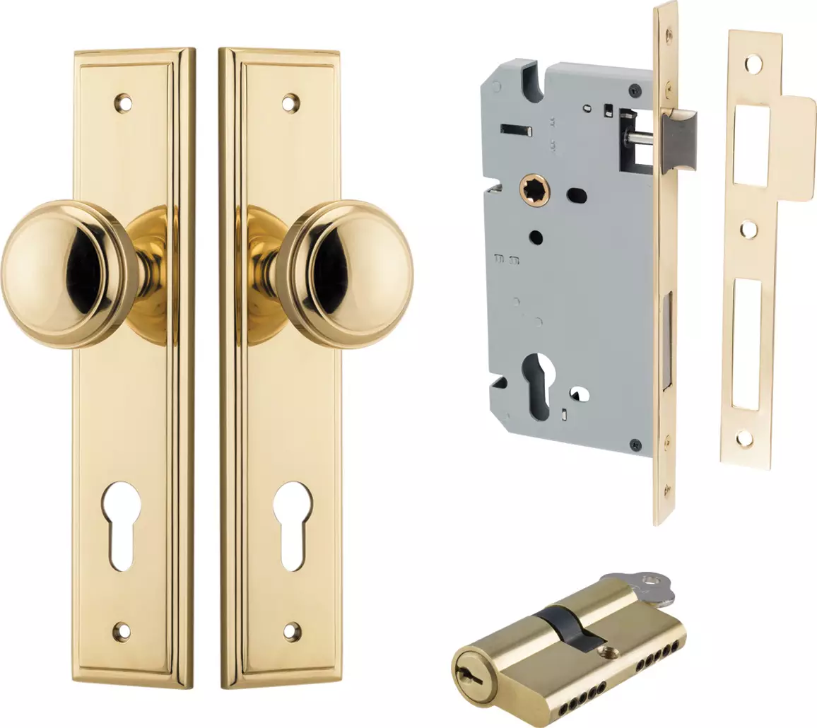 Paddington Knob - Stepped Entrance Set - Key / Key - PB