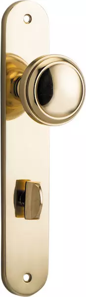 Paddington Knob - Oval Privacy Handles - PB