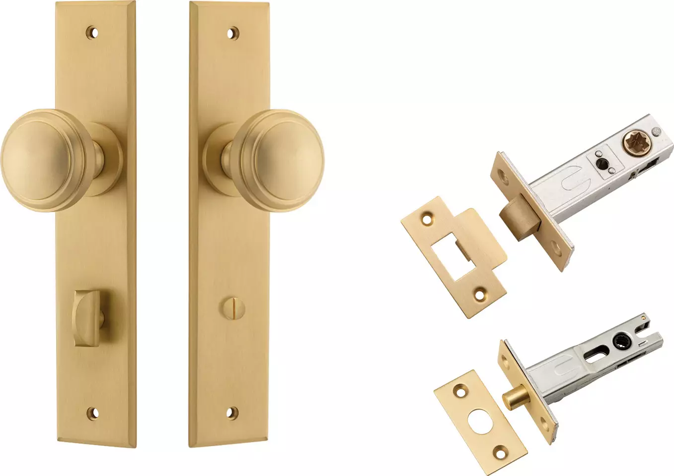 Paddington Knob - Chamfered Privacy Set - BB