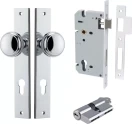 Paddington Knob - Rectangular Entrance Set - Key / Key - CP
