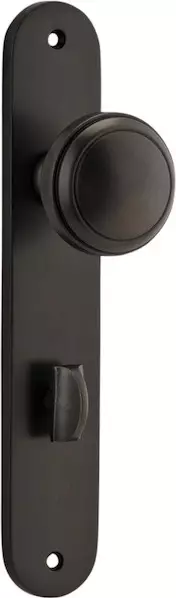 Paddington Knob - Oval Privacy Handles - SB