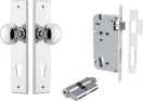 Paddington Knob - Chamfered Entrance Set - Key / Key - CP