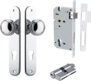 Paddington Knob - Oval Entrance Set - Key / Key - CP