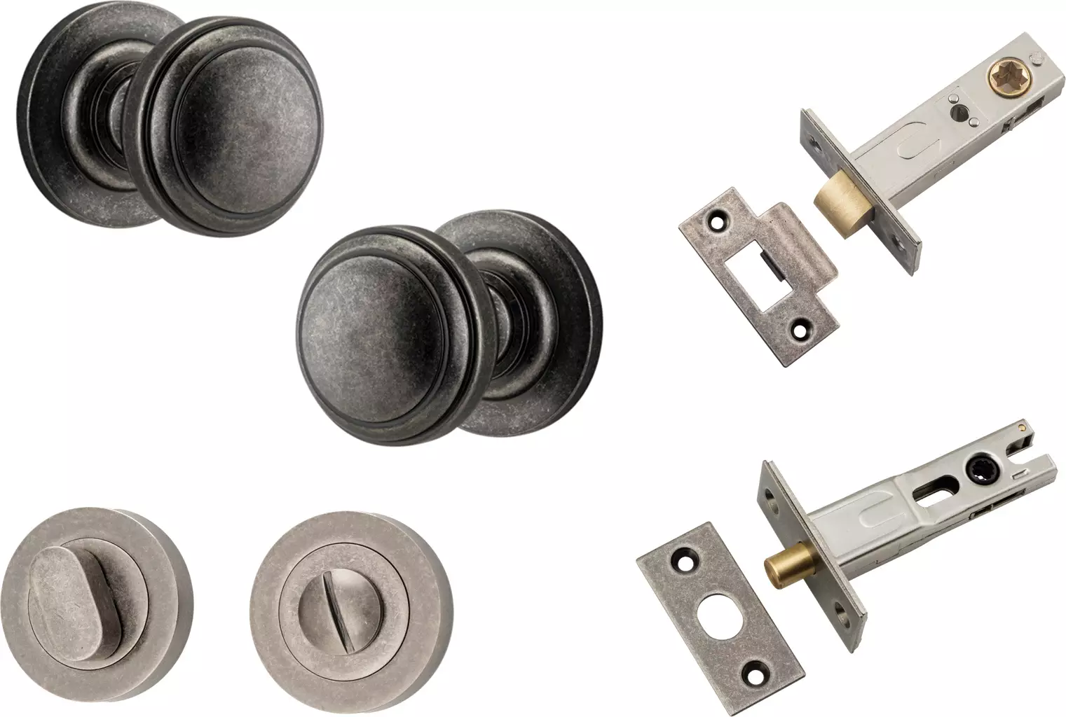 Paddington Knob - Round Rose Privacy Set - DN