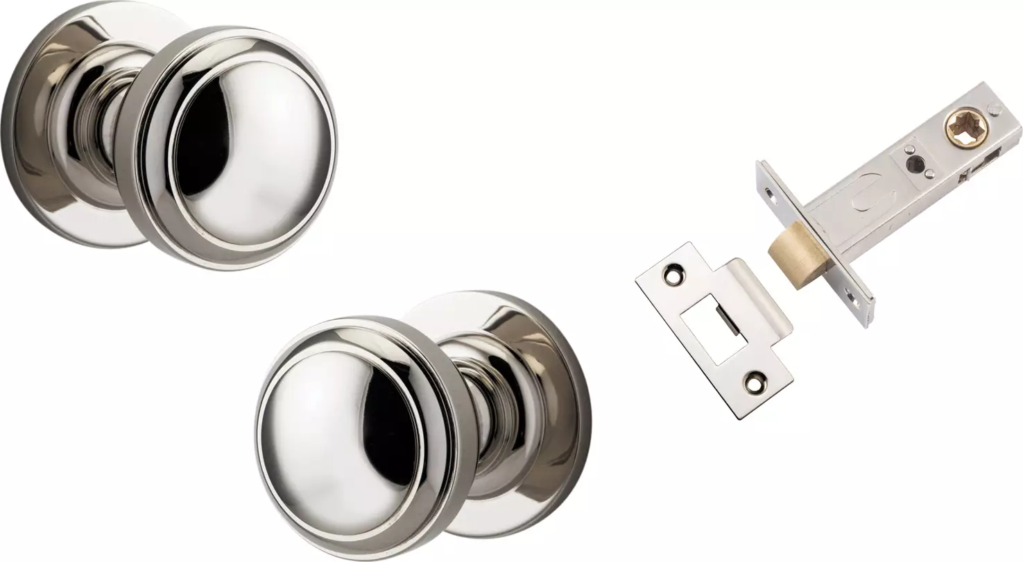 Paddington Knob - Round Rose Passage Set - PN