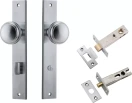 Paddington Knob - Rectangular Privacy Set - SC
