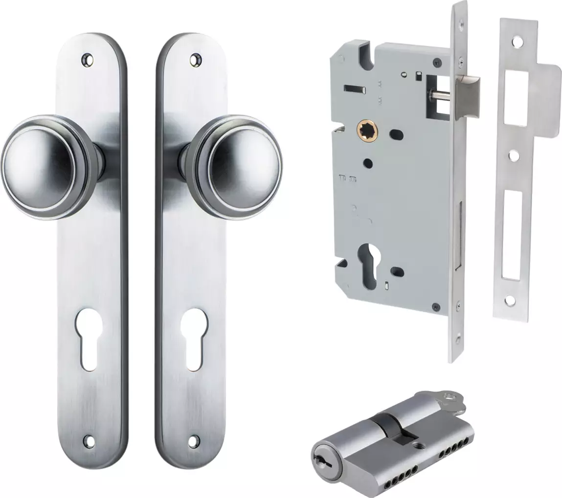 Paddington Knob - Oval Entrance Set - Key / Key - SC