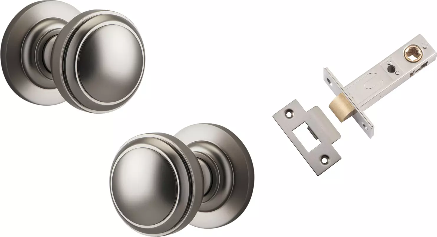 Paddington Knob - Round Rose Passage Set - SN