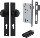 Paddington Knob - Rectangular Entrance Set - Key / Key - MB