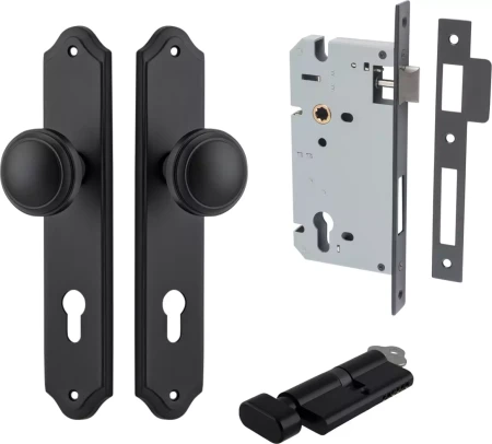 Paddington Knob - Shouldered Entrance Set - Key / Turn - MB