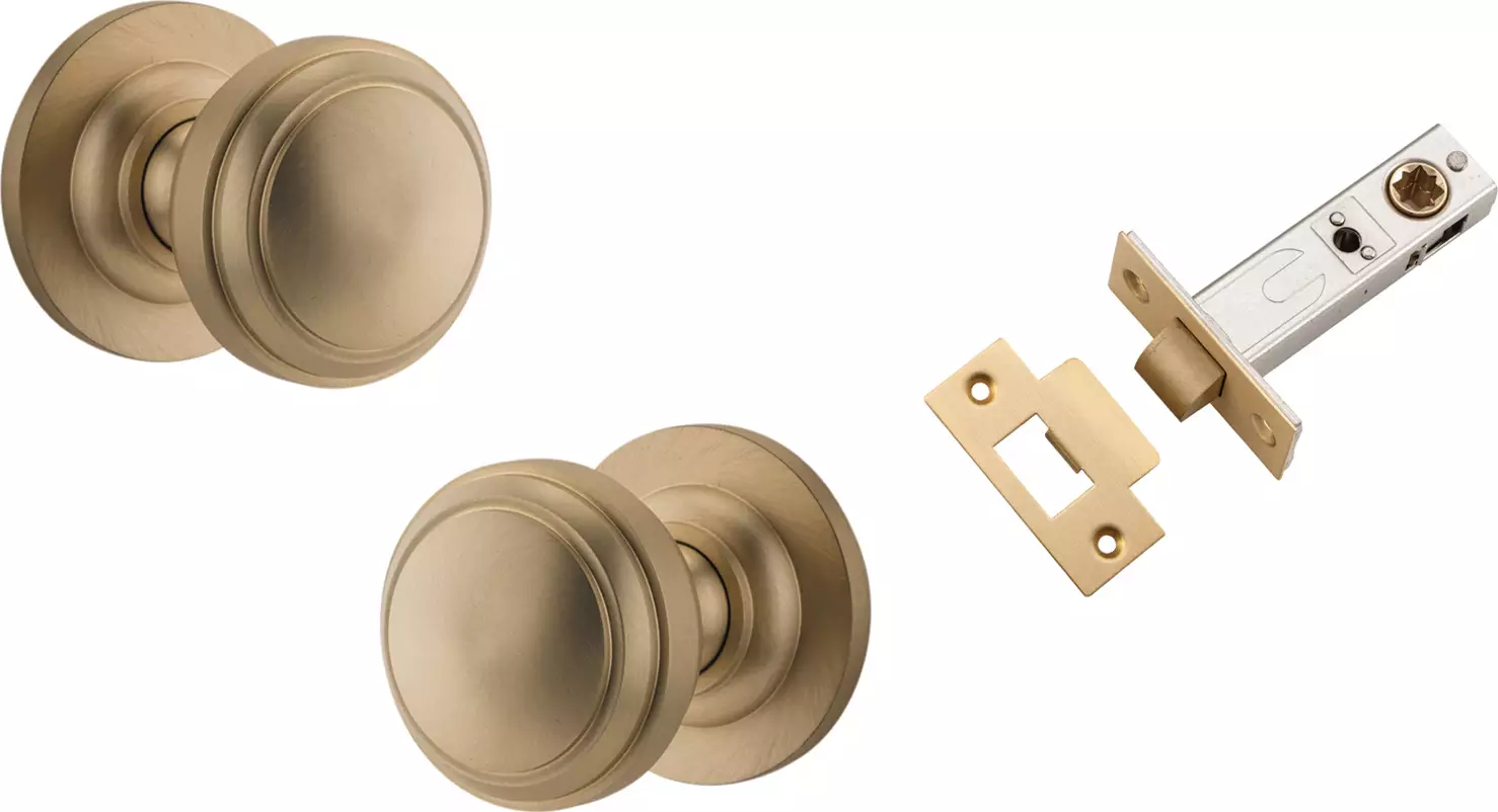 Paddington Knob - Round Rose Passage Set - BB