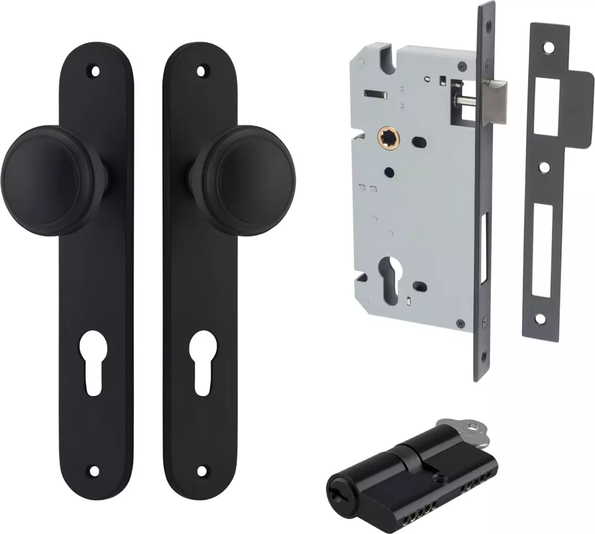 Paddington Knob - Oval Entrance Set - Key / Key - MB