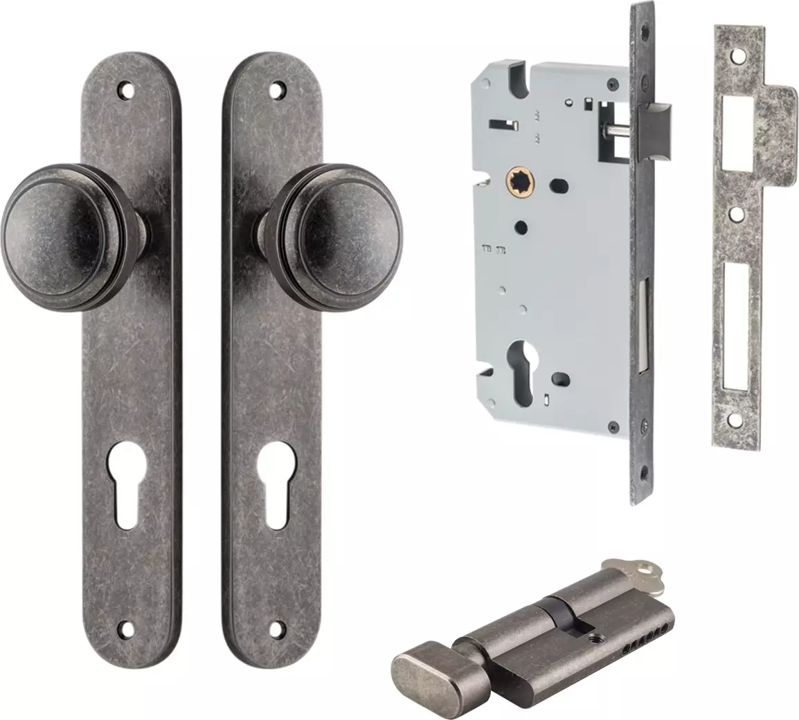 Paddington Knob - Oval Entrance Set - Key / Turn - DN