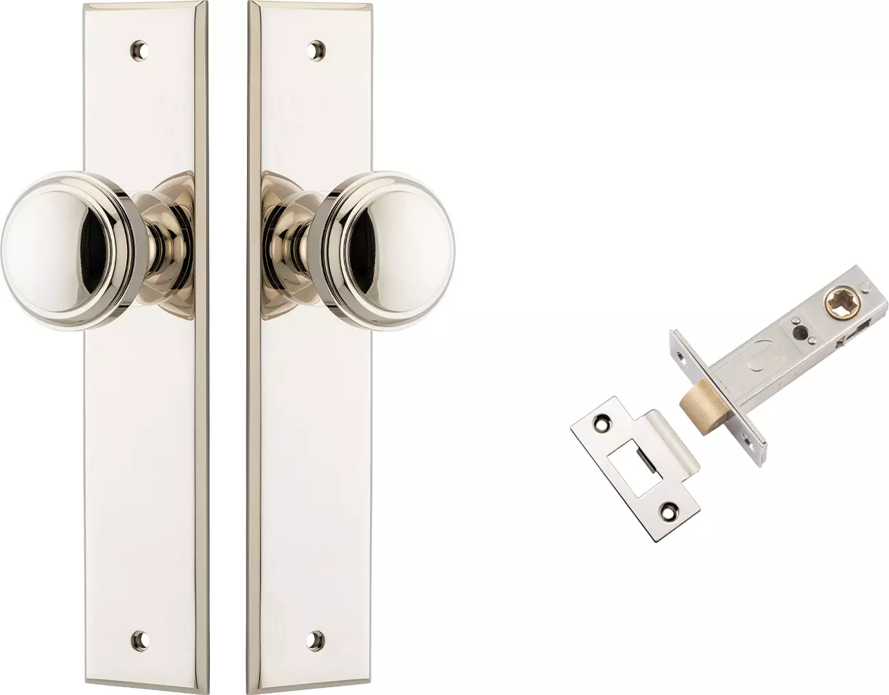 Paddington Knob - Chamfered Passage Set - PN